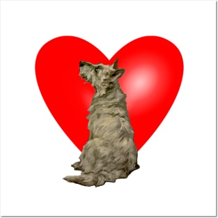 i love dogs in my heart Posters and Art